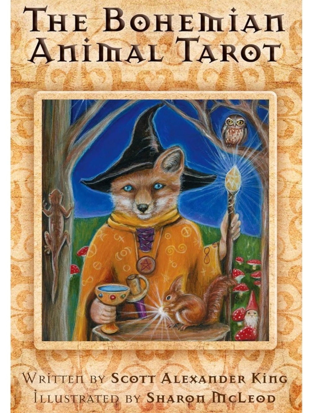 Bohemian Animal Tarot Deck - Orange & Blue Artwork NEW IN BOX UNOPENED